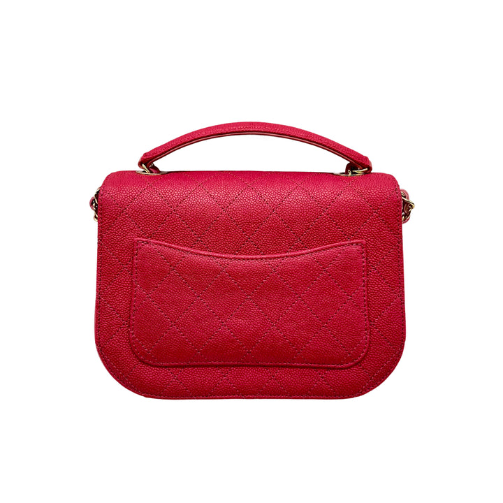 Chanel Quilted Curve Cuba Flap Bag Red(25***39)cc389