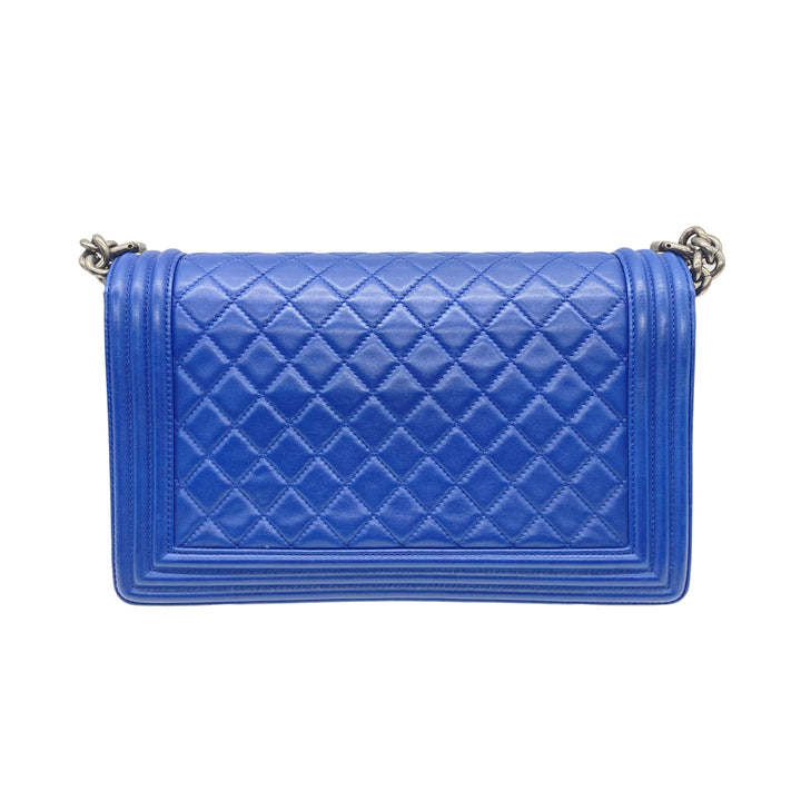 Chanel Lambskin Quilted Medium Boy Blue/Black(23***00)