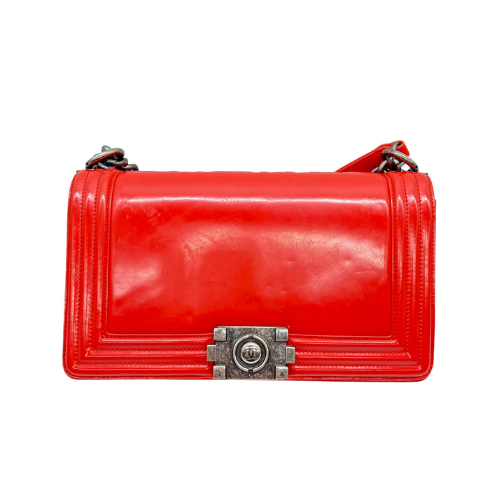 Chanel Original Boy Patent Leather Red (21***16) CC432