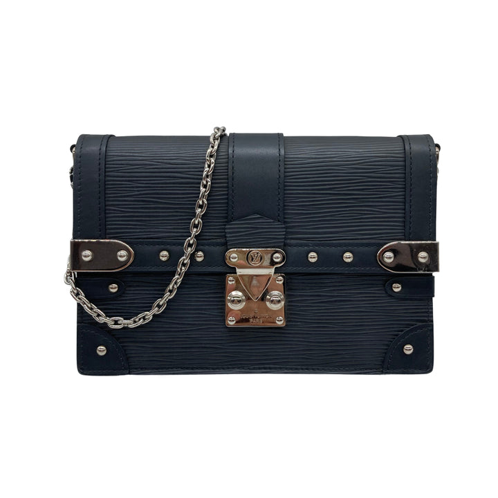 Louis Vuitton Pochette Trunk Epi Shoulder Bag Black SP1129 LV1056