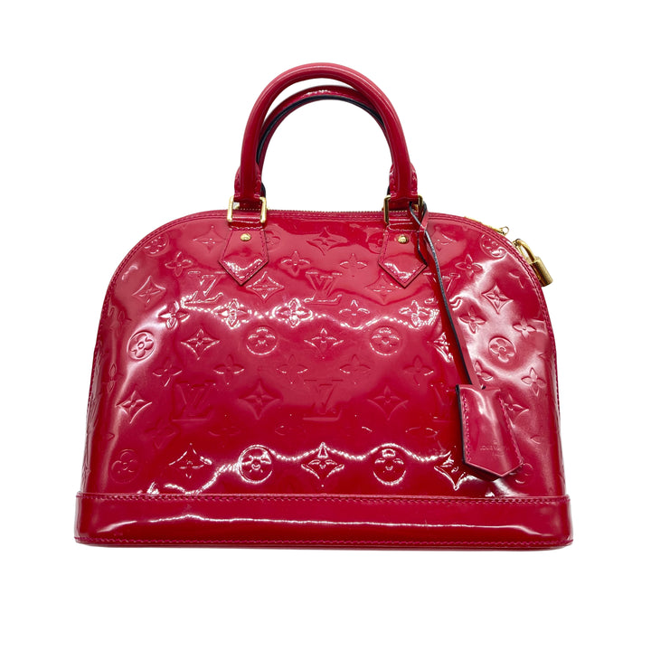 Louis Vuitton Alma Monogram Vernis PM Wine Red LV1129