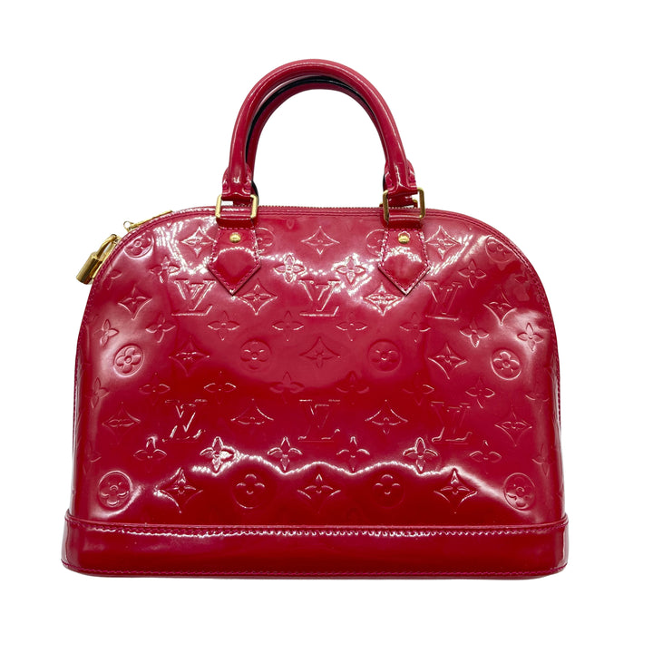Louis Vuitton Alma Monogram Vernis PM Wine Red LV1129