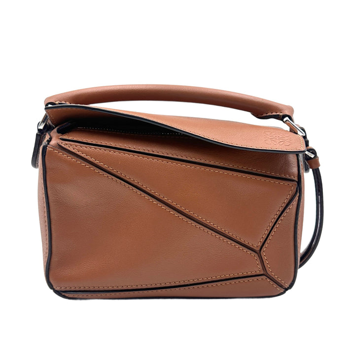 Loewe Puzzle Mini Calfskin Bag Brown  LW26