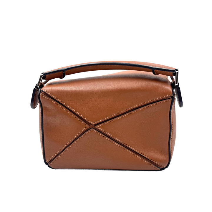 Loewe Puzzle Mini Calfskin Bag Brown  LW26