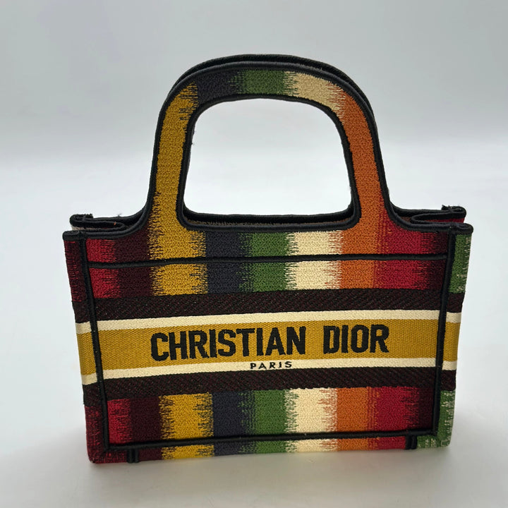 Chrsitian DIor Booktote Mini D Strip Multicolor Yellow (50-MA-0211) dr196
