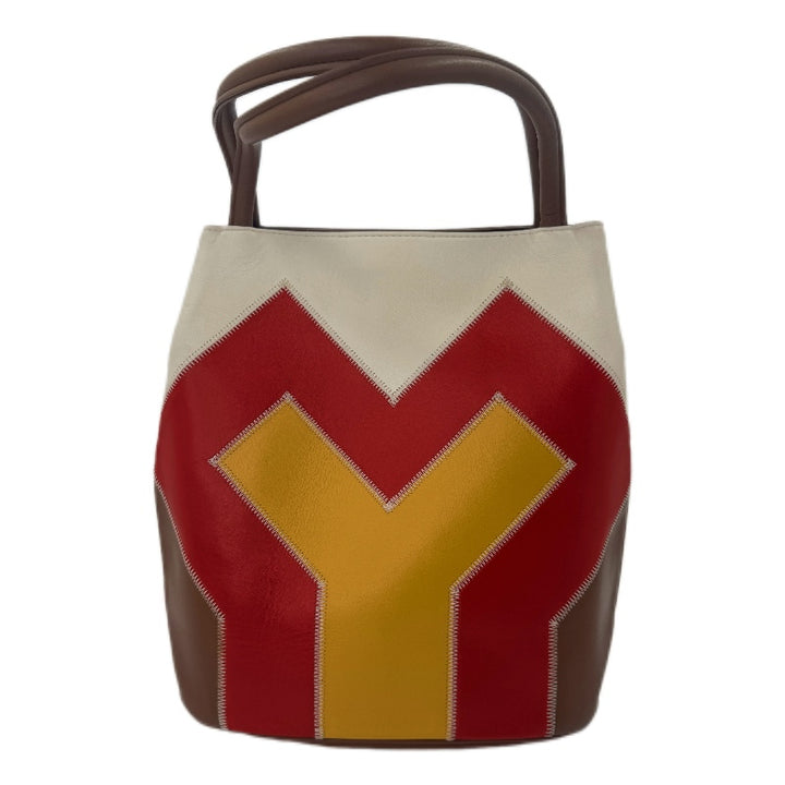Multicolor Leather shopper toe