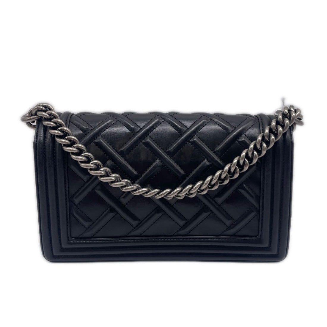 Chanel Celtic Leather Medium Flap Boy Black (17***92) CC630