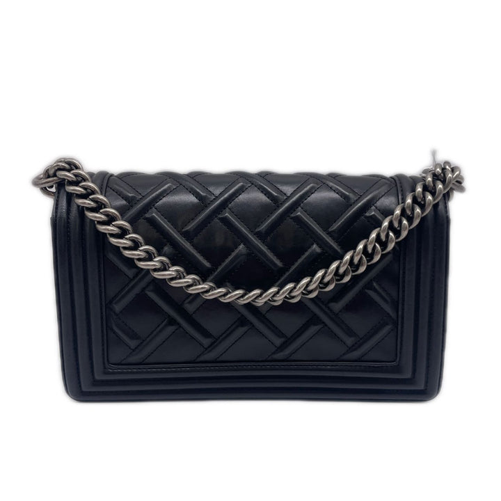 Chanel Celtic Leather Medium Flap Boy Black (17***92) CC630