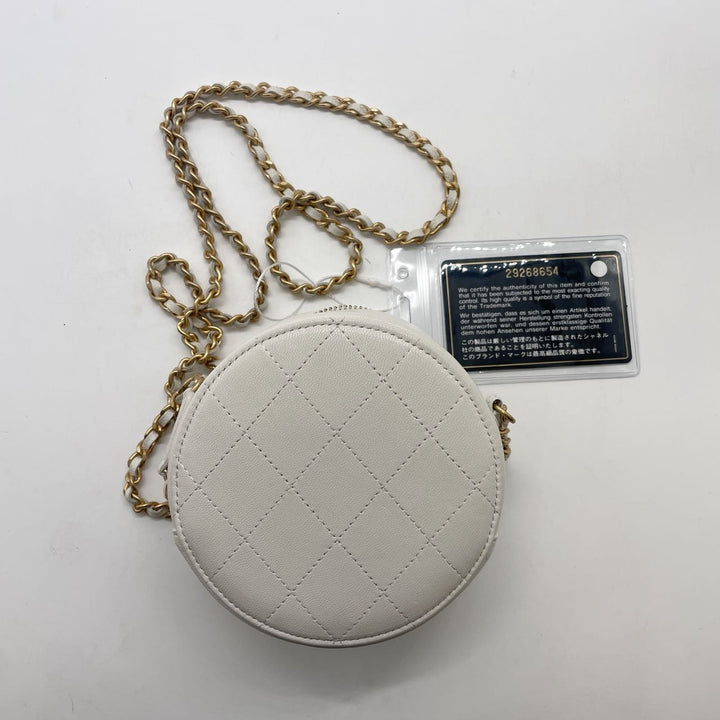 Chanel Round Pearl Shoulder Bag White(29***54) CC586