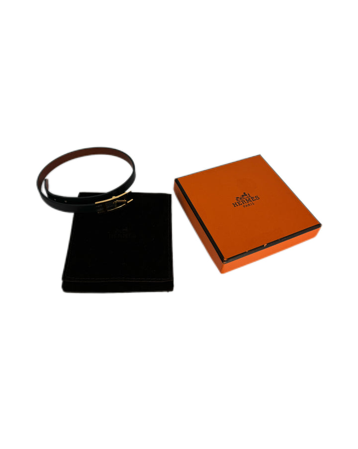 Hermes Bracelet with Golden Logo Hardware