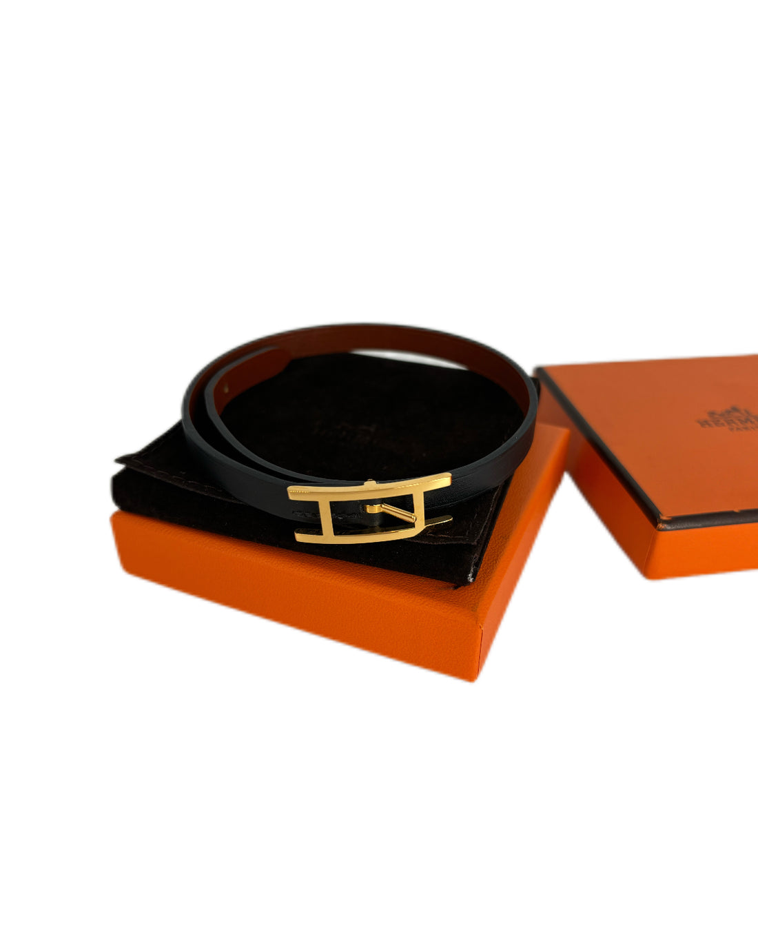 Hermes Bracelet with Golden Logo Hardware