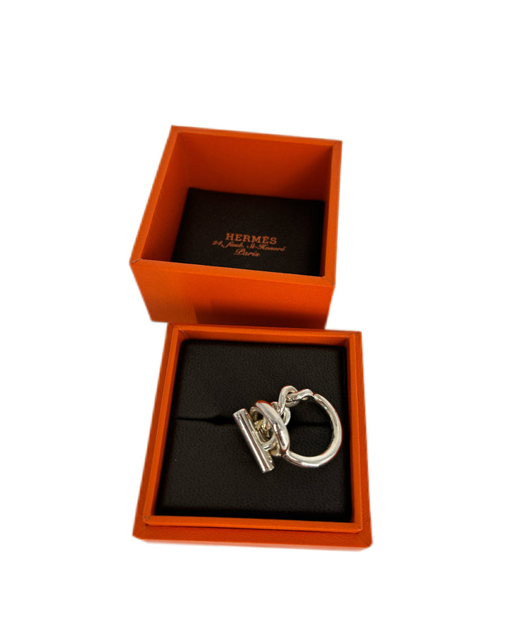 Hermes Croisette Silver Ring
