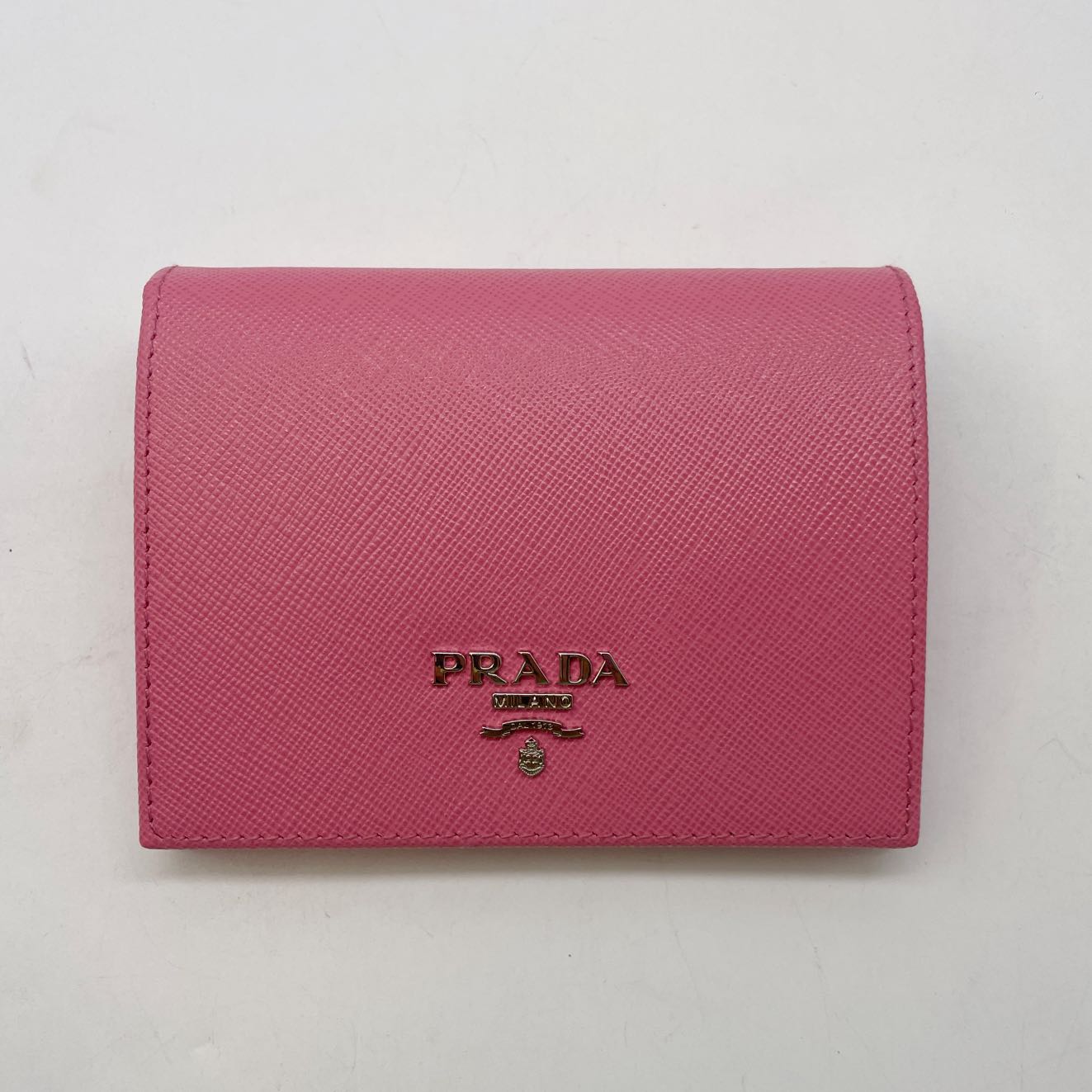 Prada Saffiano Leather Card Holder Pink PRCHC