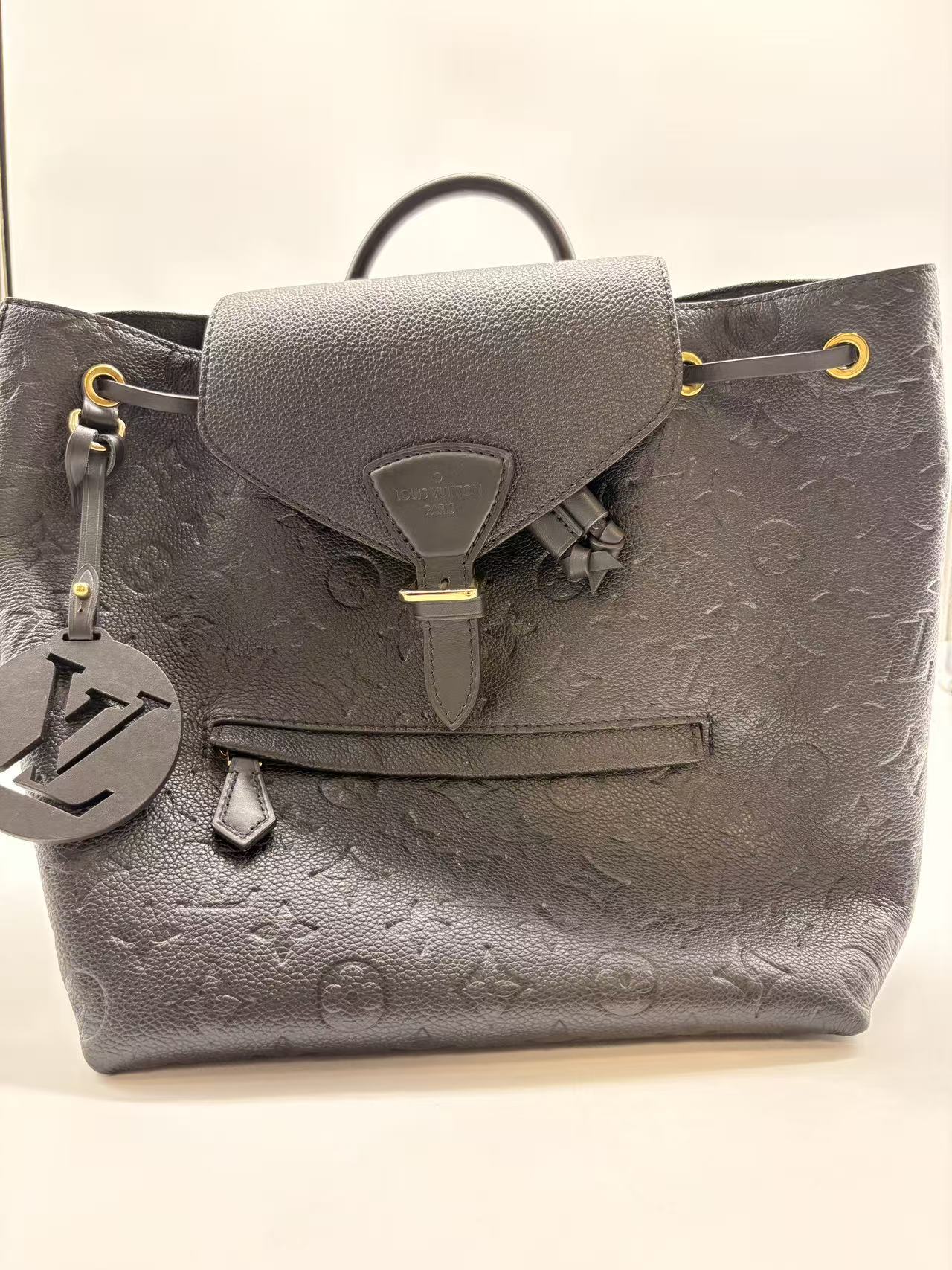 Louis Vuitton Monogram Montsouris Backpack Black LV1312NA