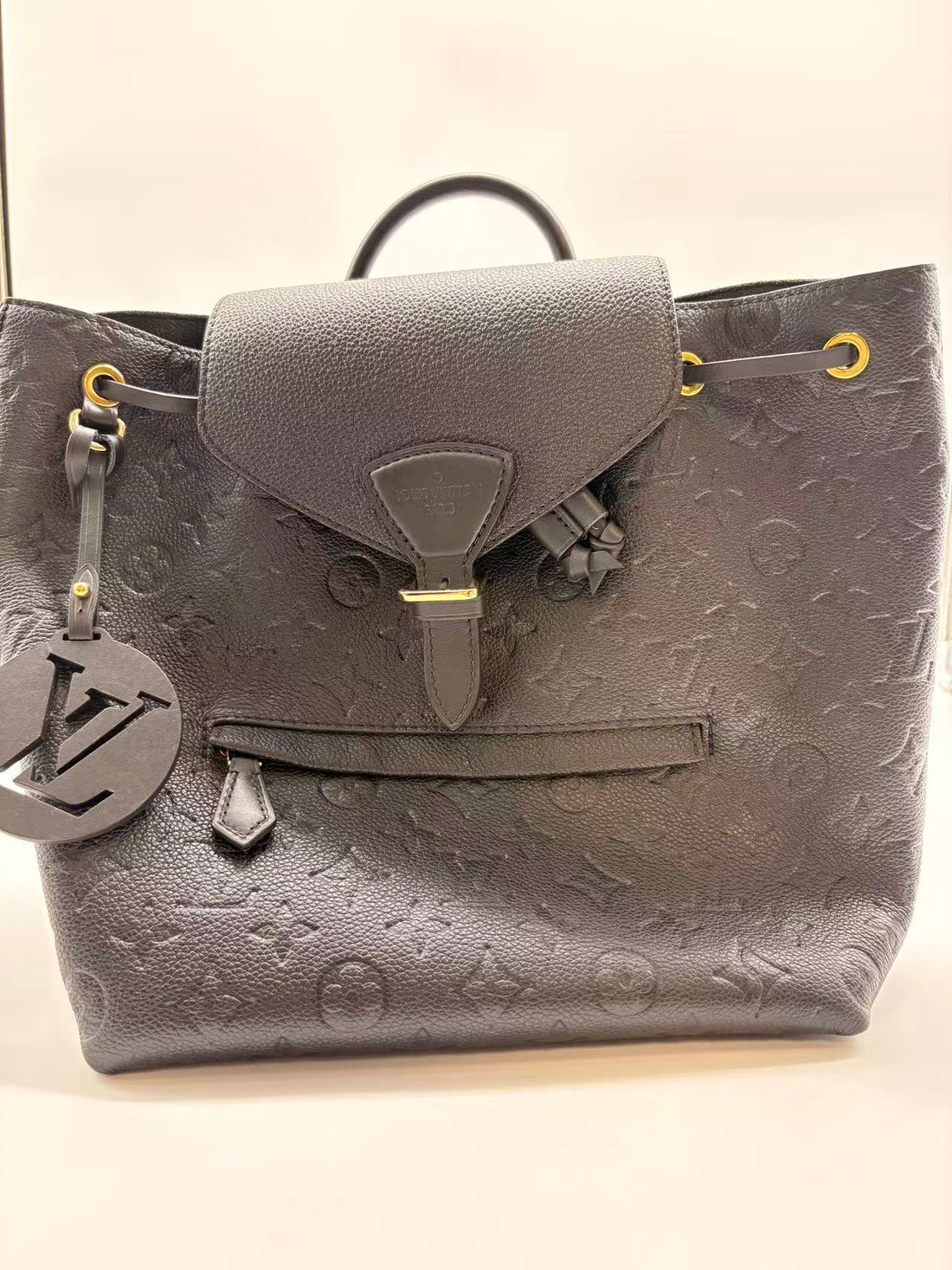 Louis Vuitton Monogram Montsouris Backpack Black LV1312NA