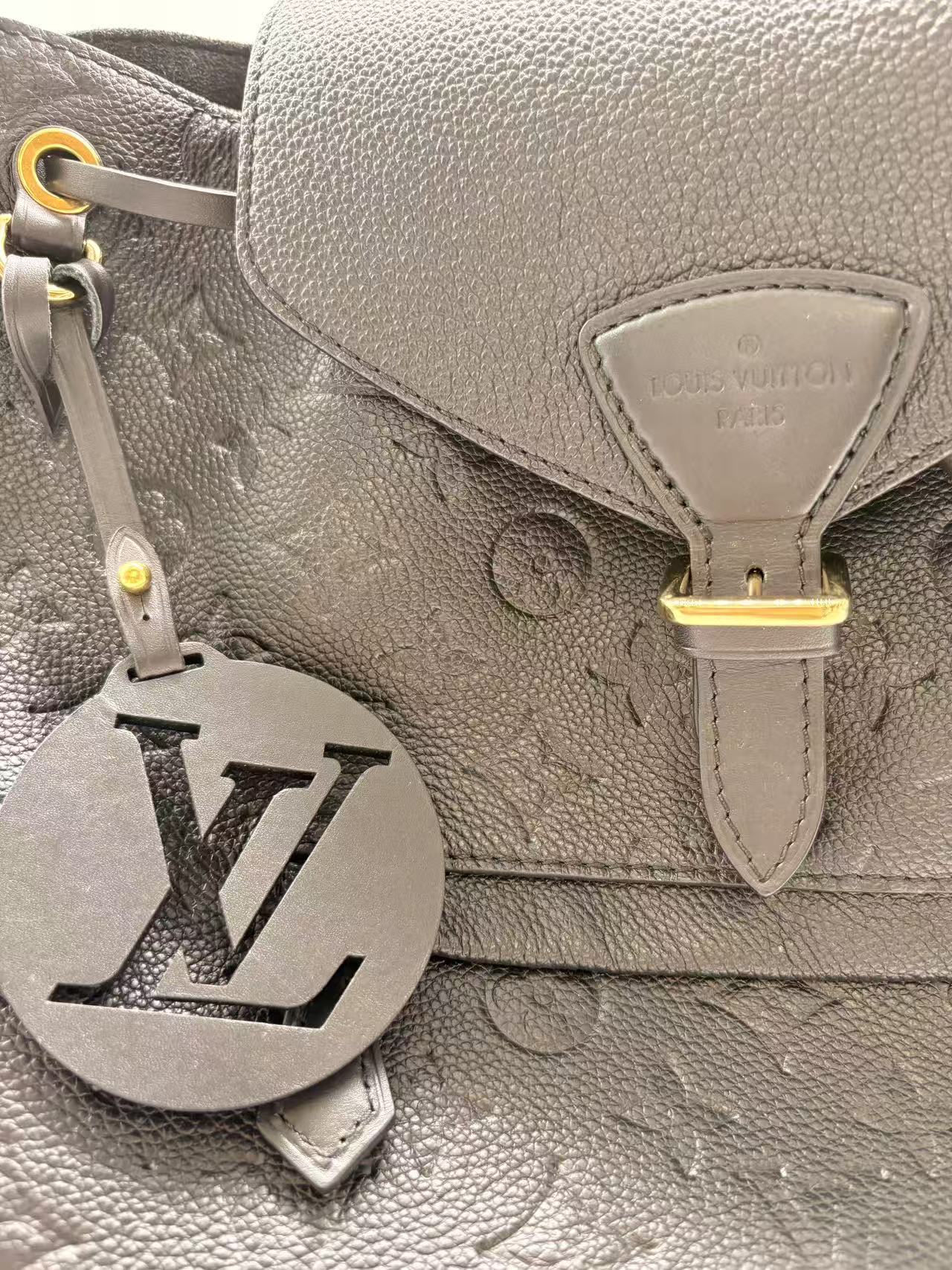 Louis Vuitton Monogram Montsouris Backpack Black LV1312NA