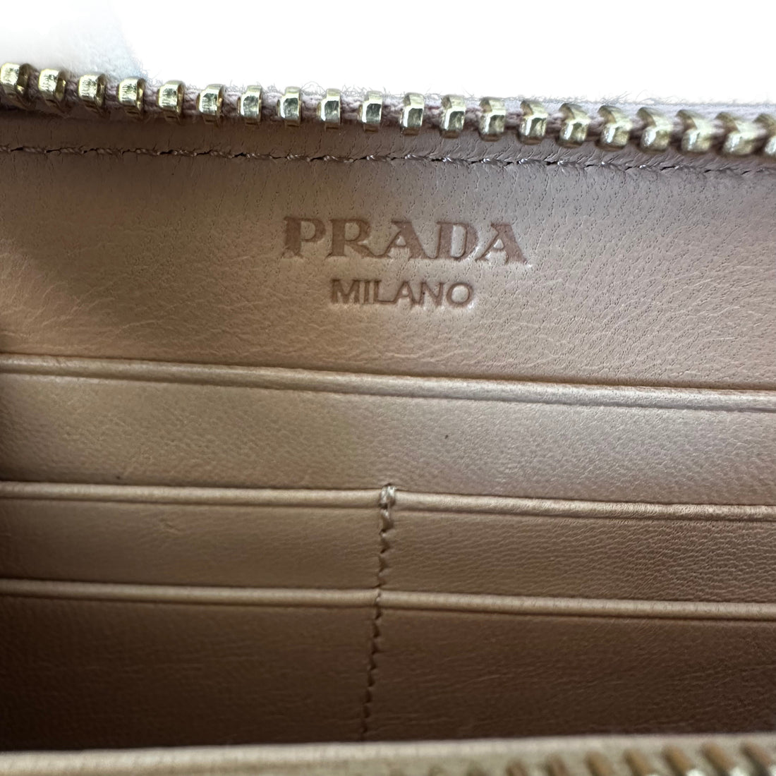 Prada Pink Quilted Leather Studded Continental Wallet