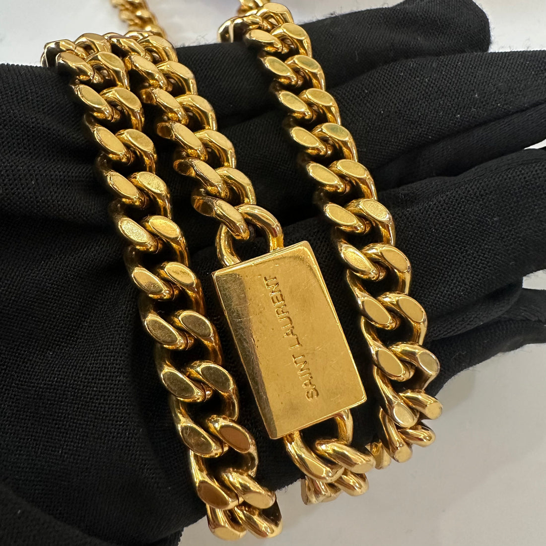 Saint Laurent Paris Kate Shoulder Bag Black GHW