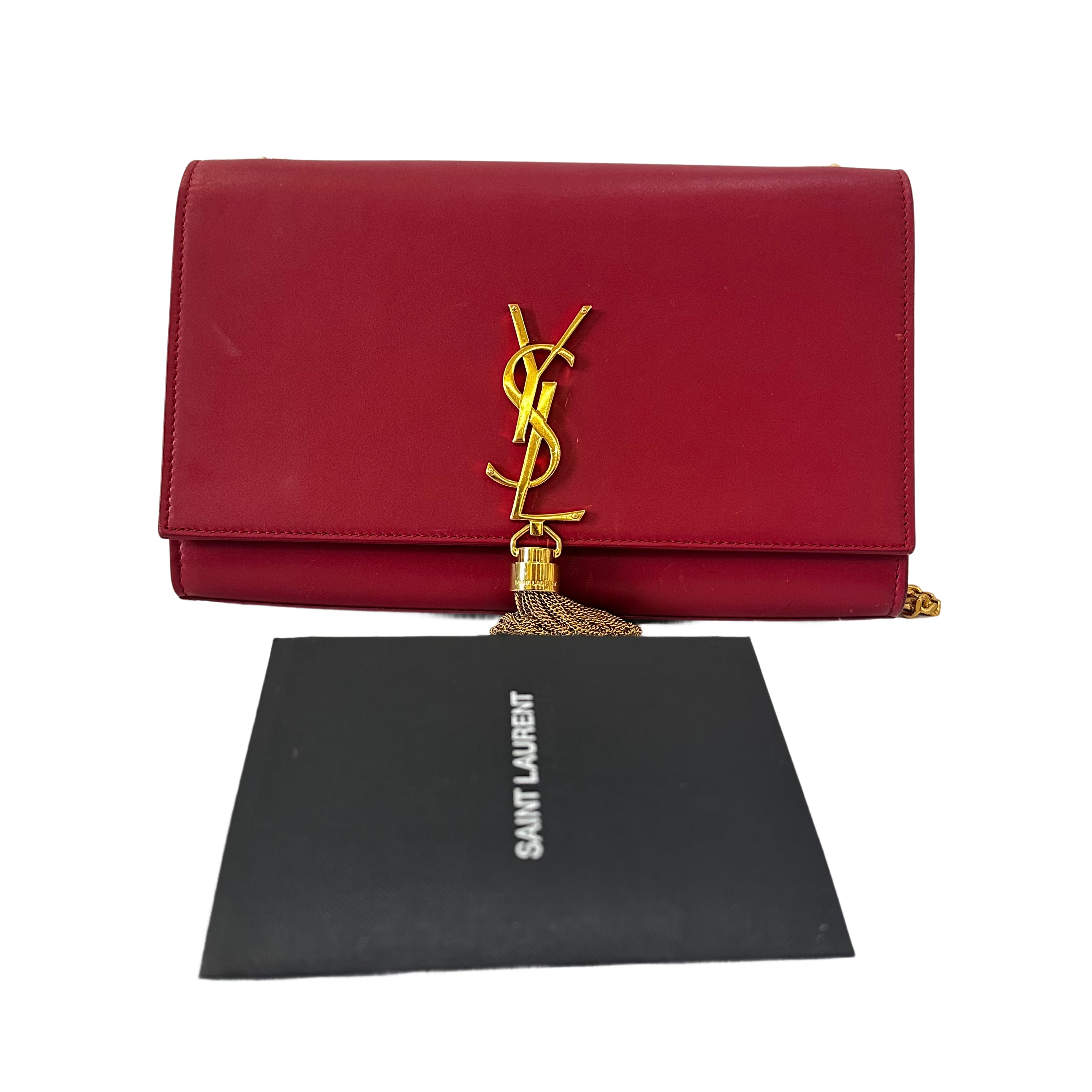 Saint Laurent Paris Kate Shoulder Bag Black GHW