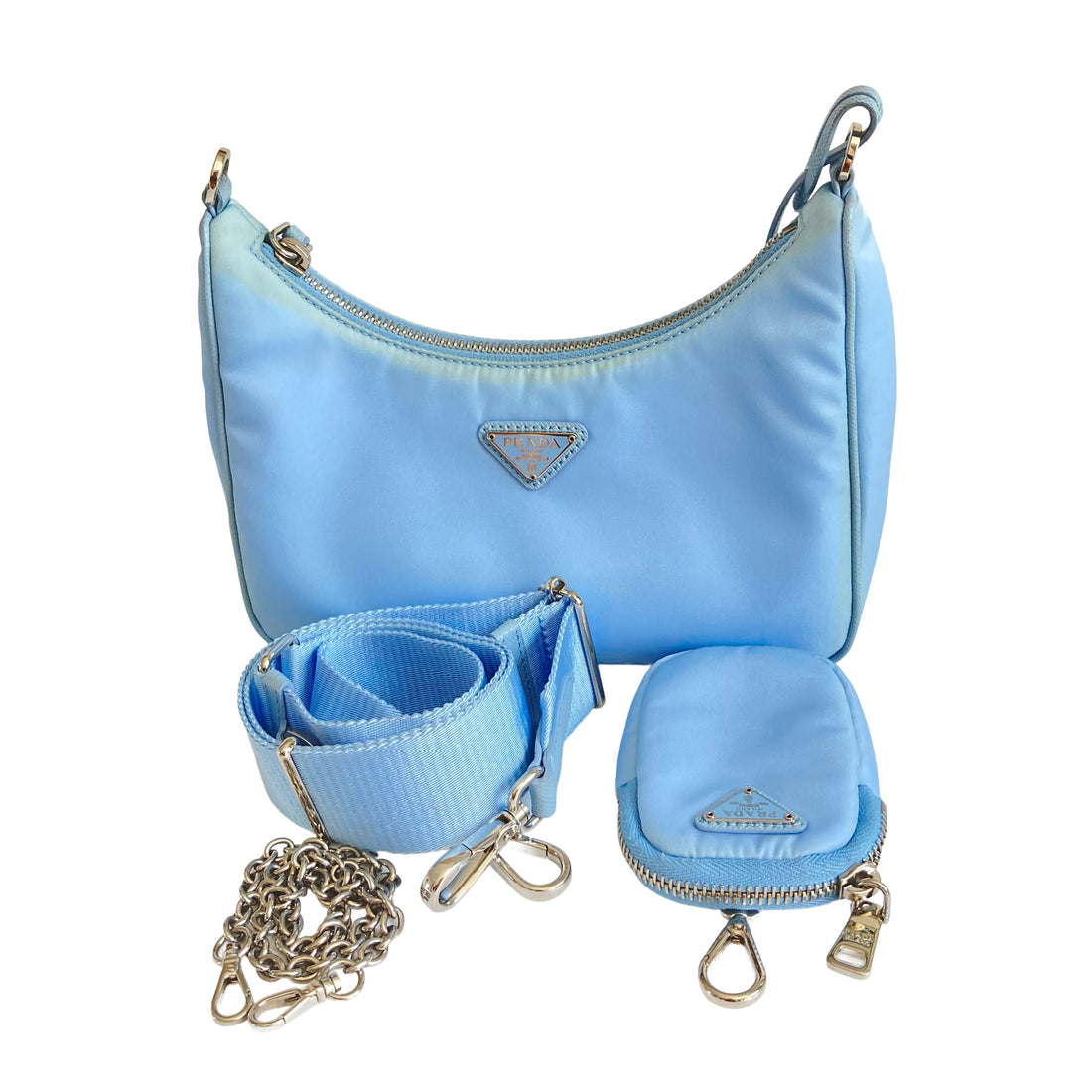 Prada Nylon Re-Edition Shoulder Bag Blue PR79