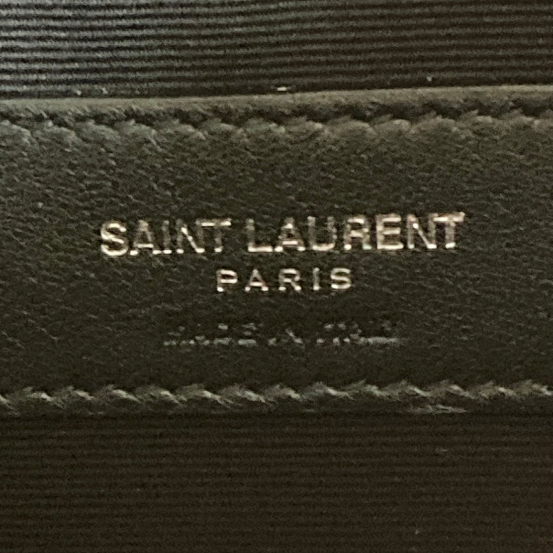 Saint Laurent Croc Embossed Pouch