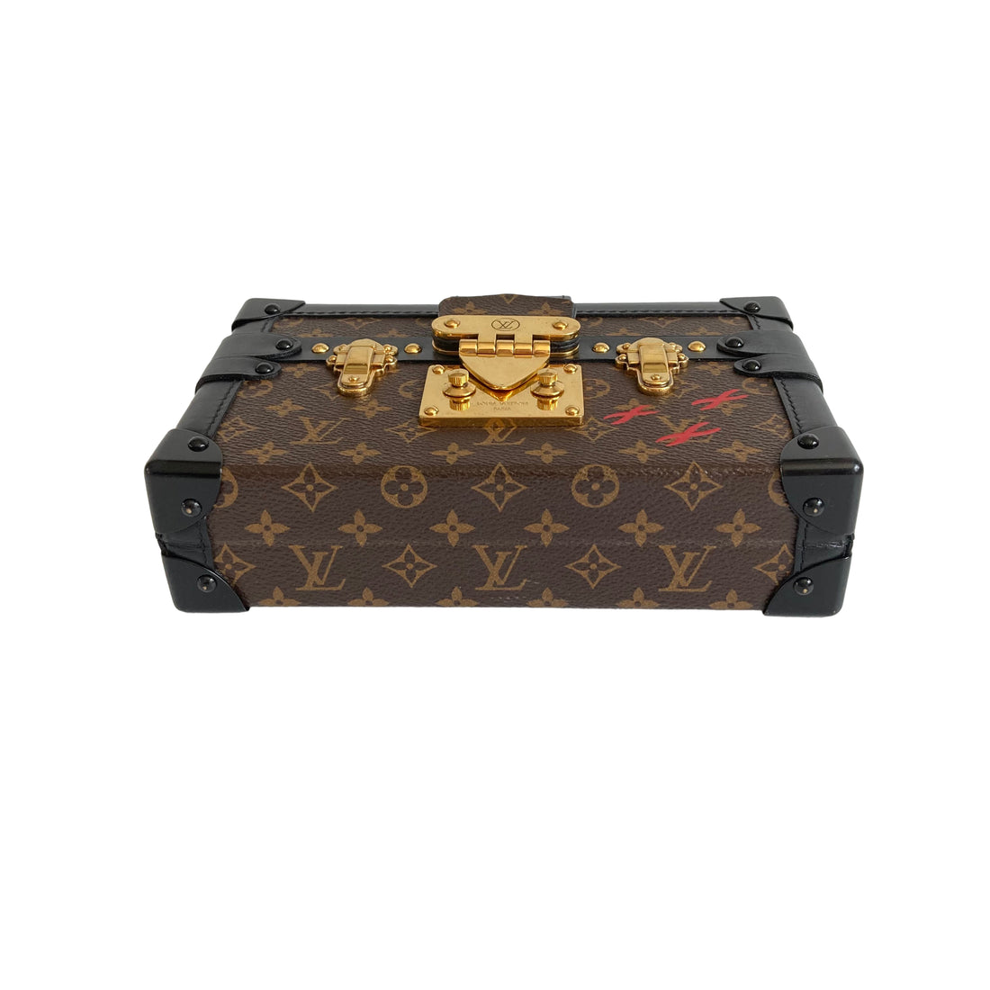 Louis Vuitton Classic Monogram Petite Malle Black LV950
