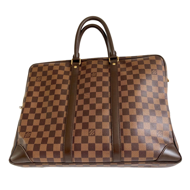 Louis Vuitton Damier Ebene Porte-Documents Voyage Brown