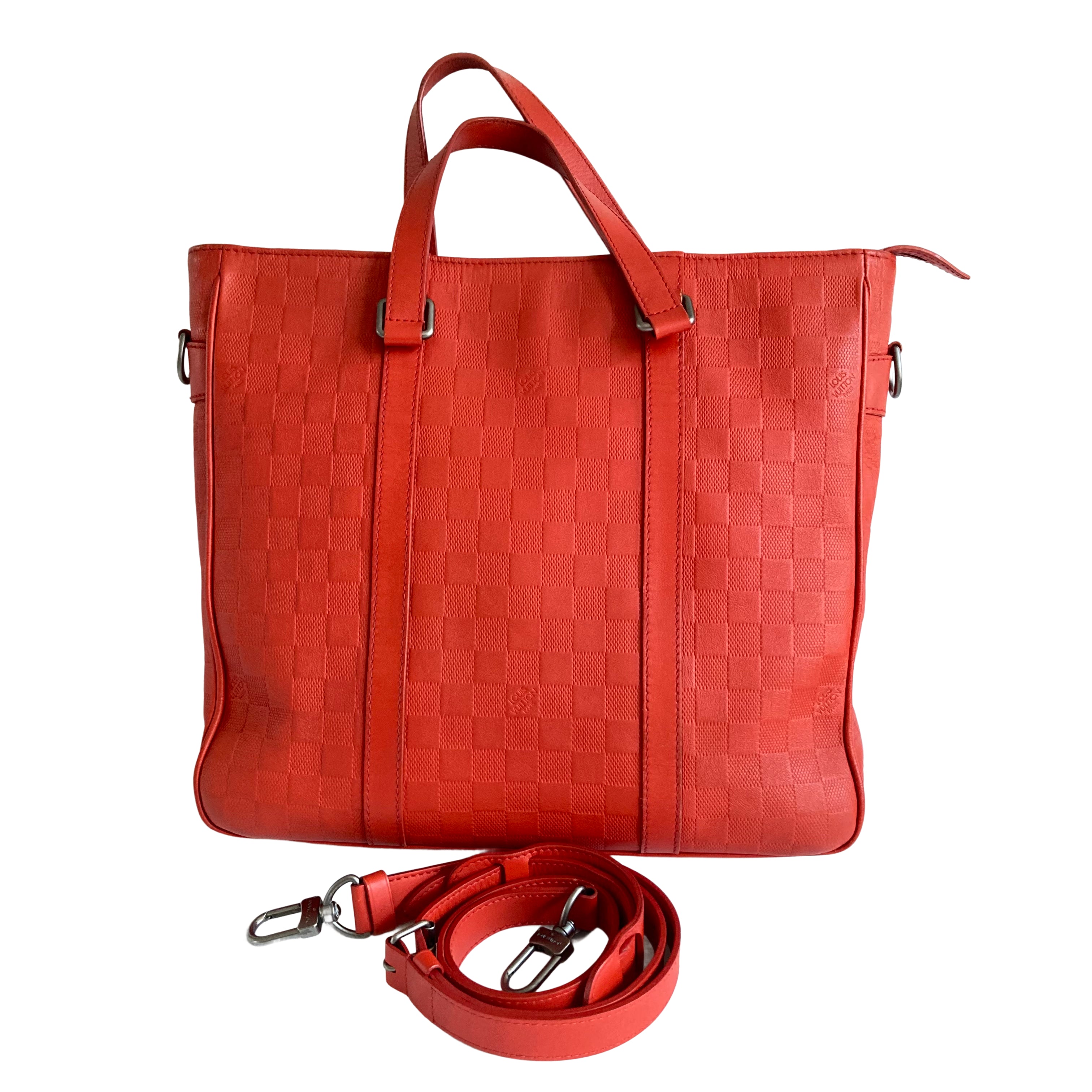 Louis Vuitton Damier Infini Tadao Tote (Red)