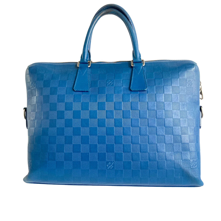 Louis Vuitton Damier Infini Briefcase / Porte-Documents Voyage Blue