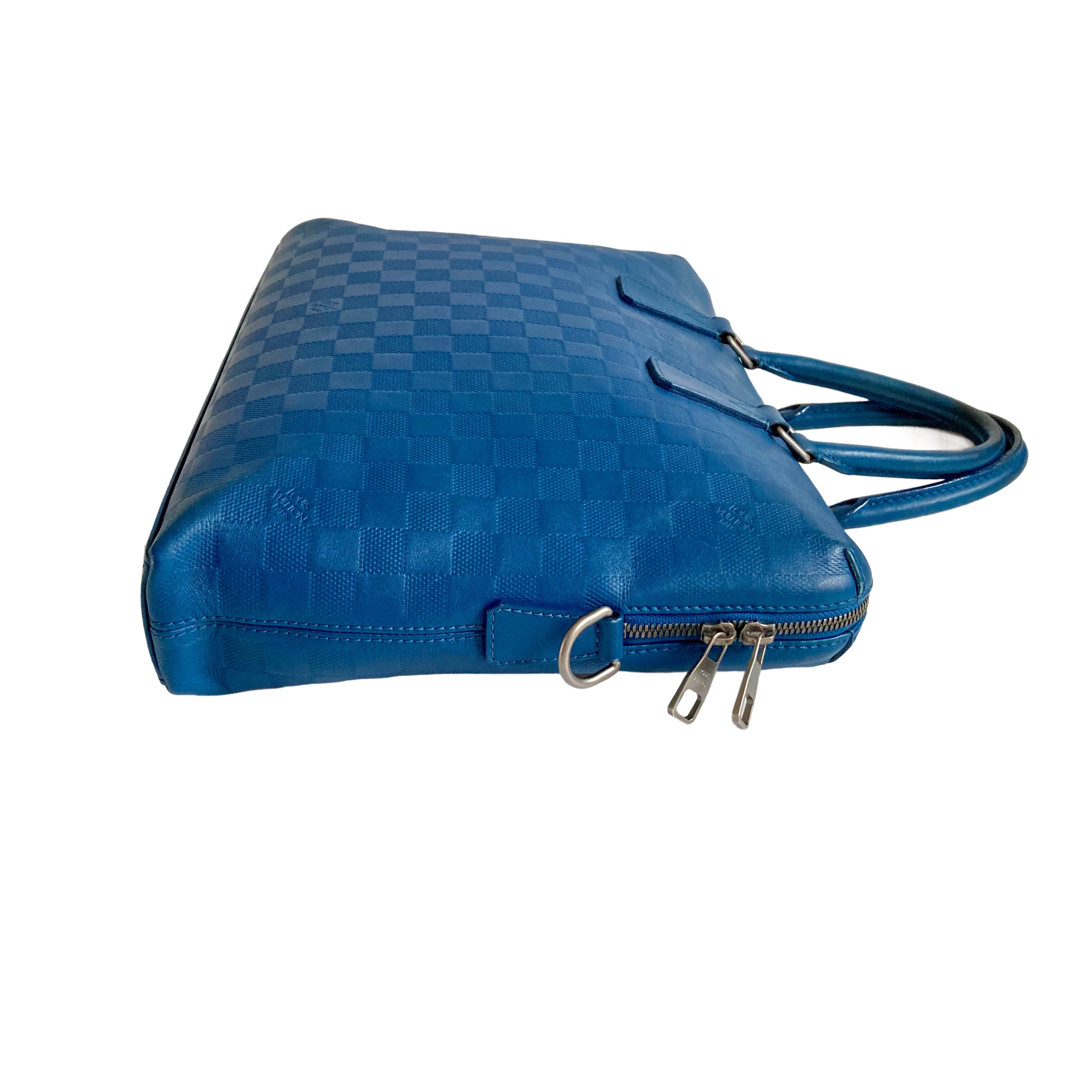 Louis Vuitton Damier Infini Briefcase / Porte-Documents Voyage Blue
