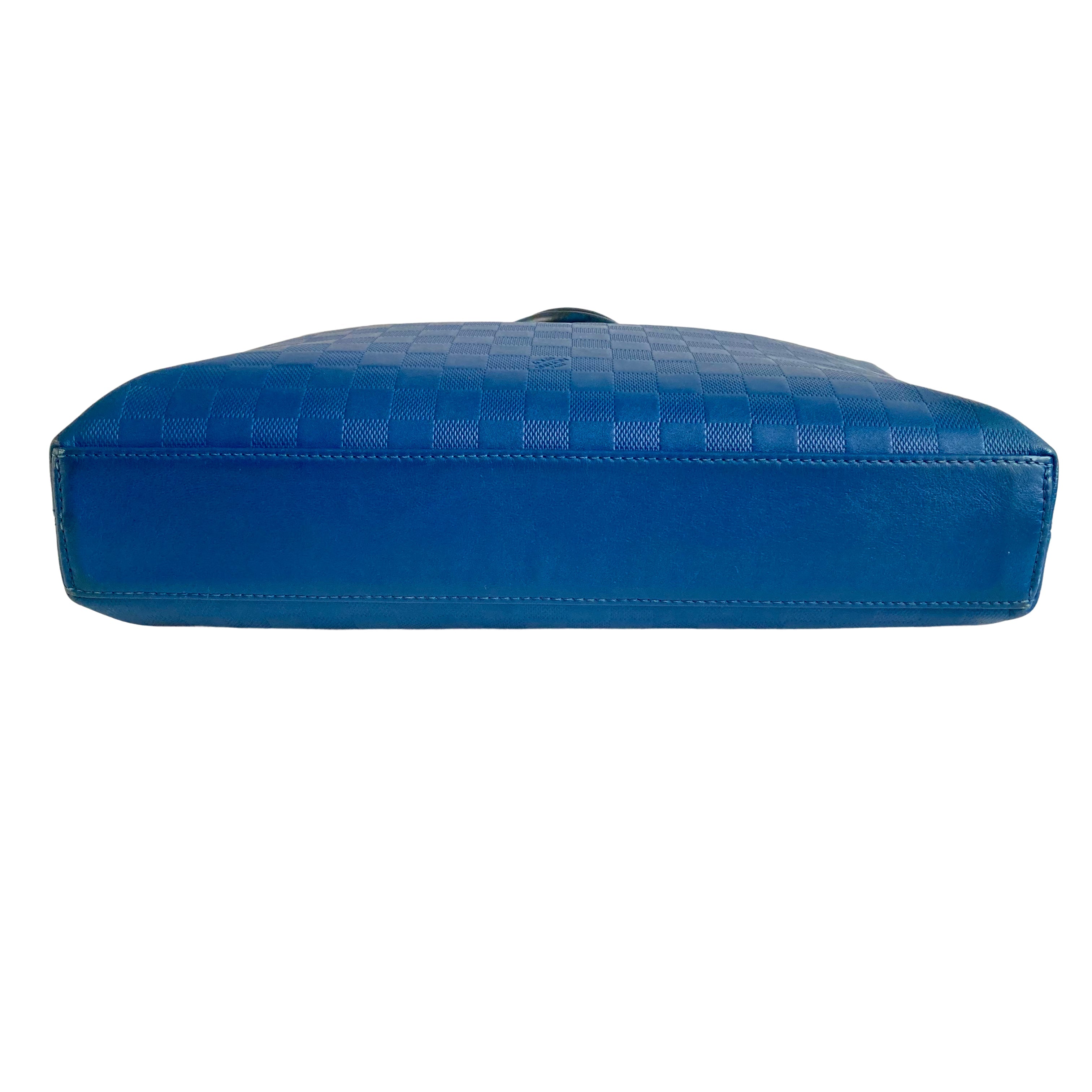 Louis Vuitton Damier Infini Briefcase / Porte-Documents Voyage Blue