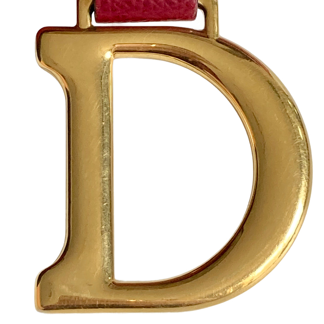 Christian Dior Saddle Bag Red With Strap DR202