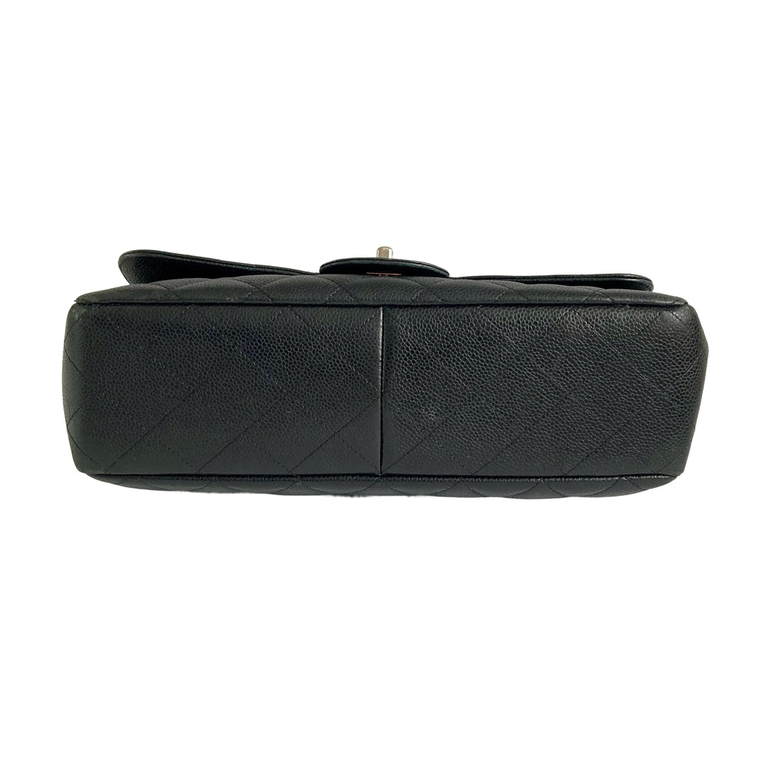 Chanel Caviar Quilted Single Flap Jumbo Black SHW
