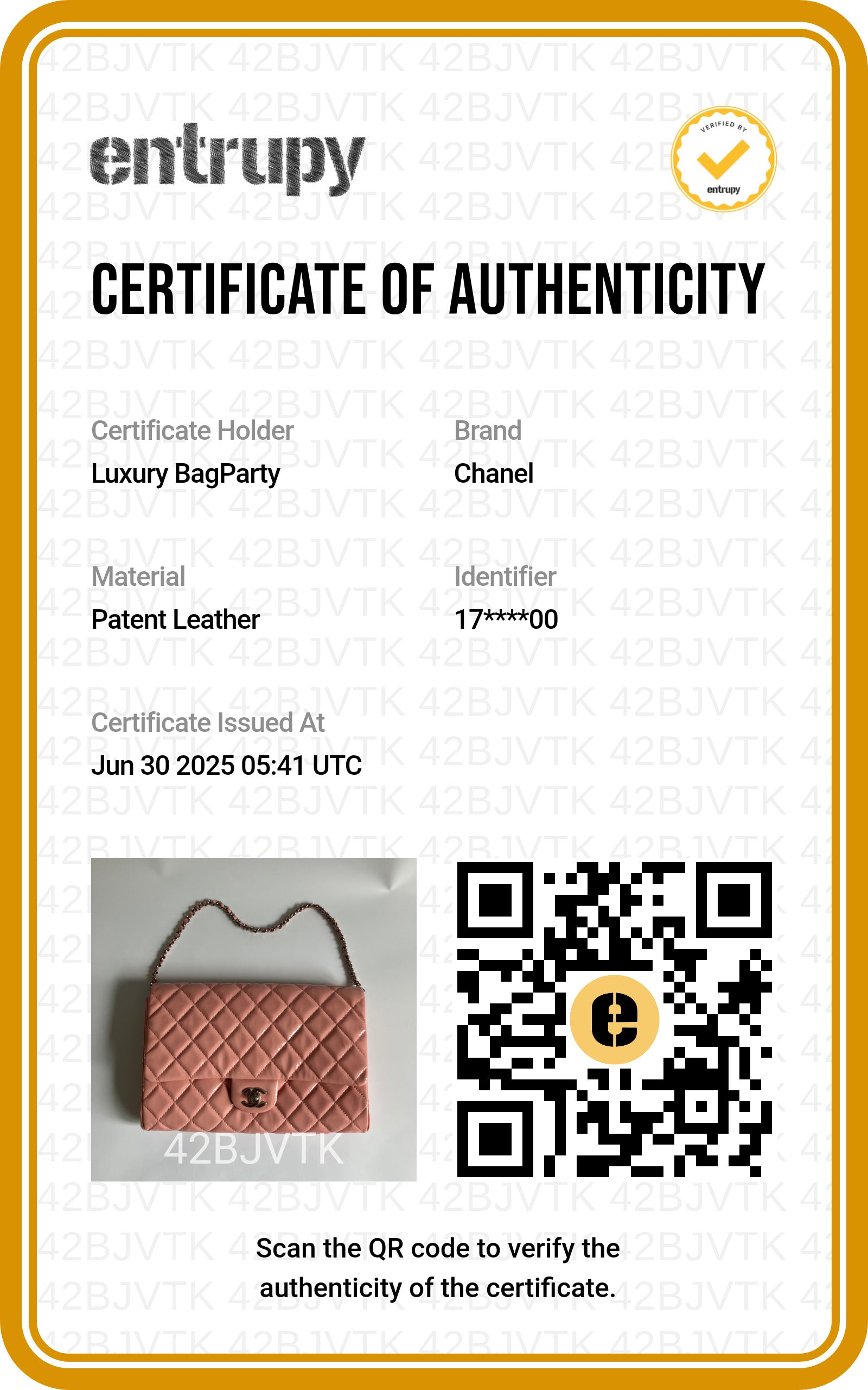 Chanel Classic Patent Quilted Clutch Baby Pink