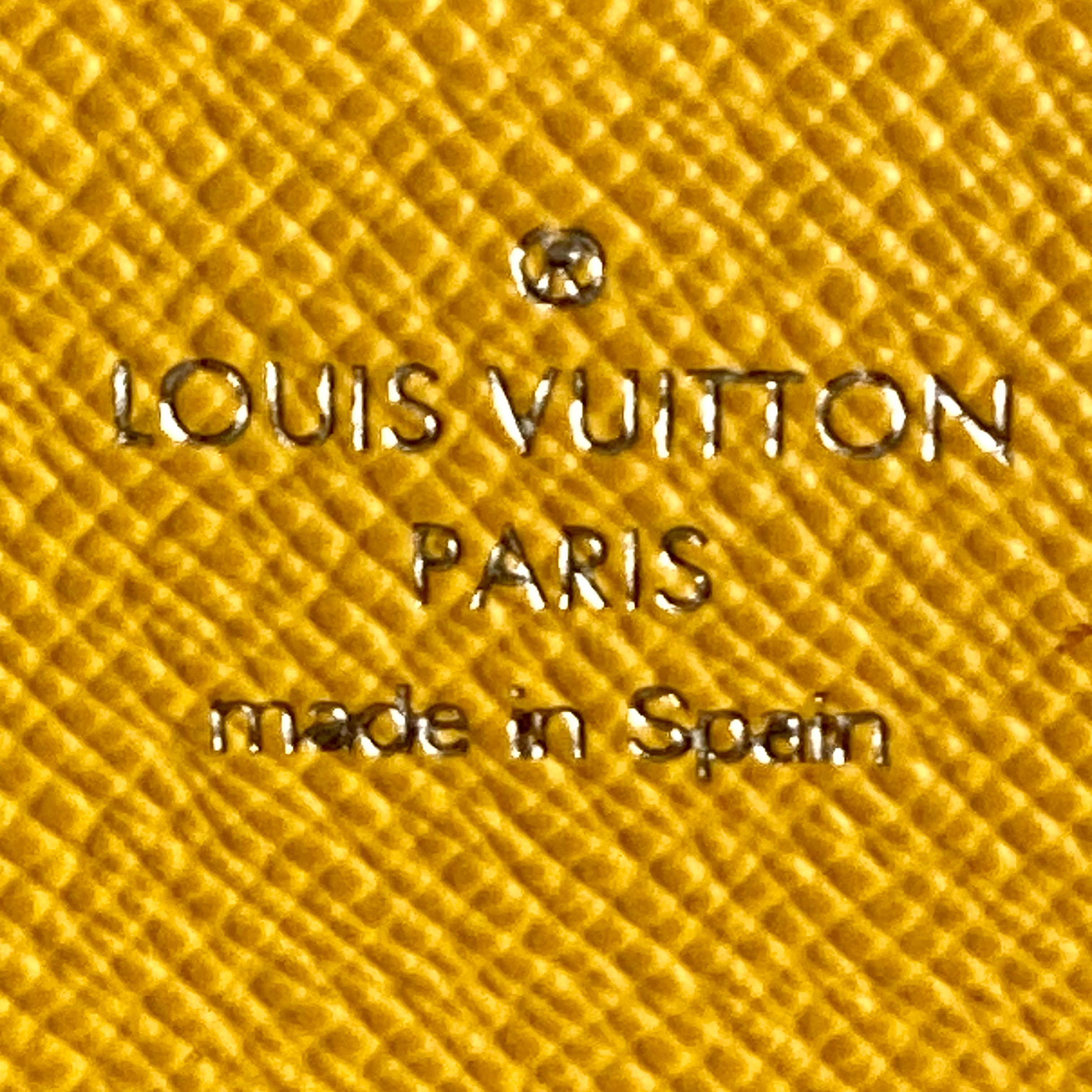 Louis Vuitton Epi Long Wallet Bright Yellow