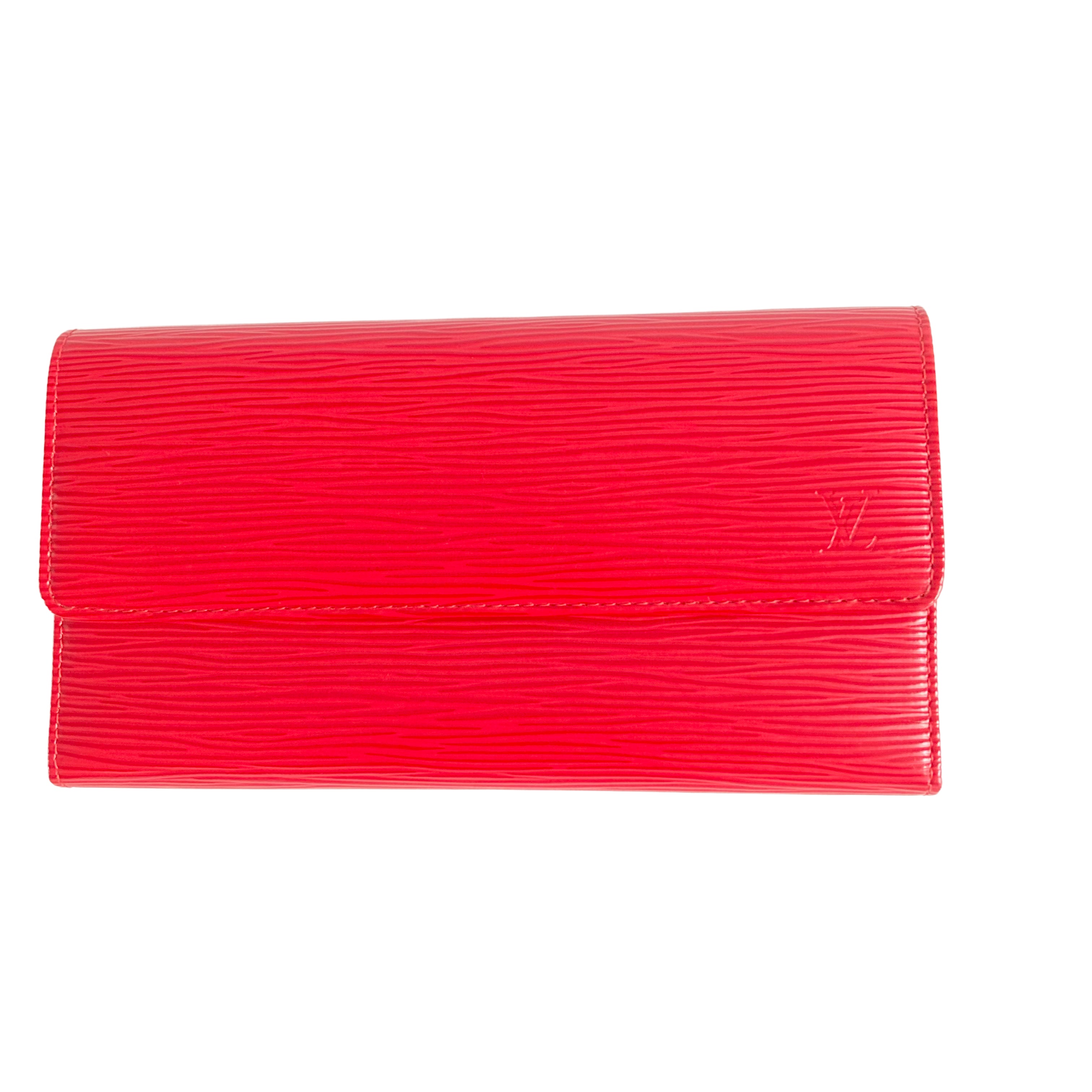Louis Vuitton Epi Long Wallet Red