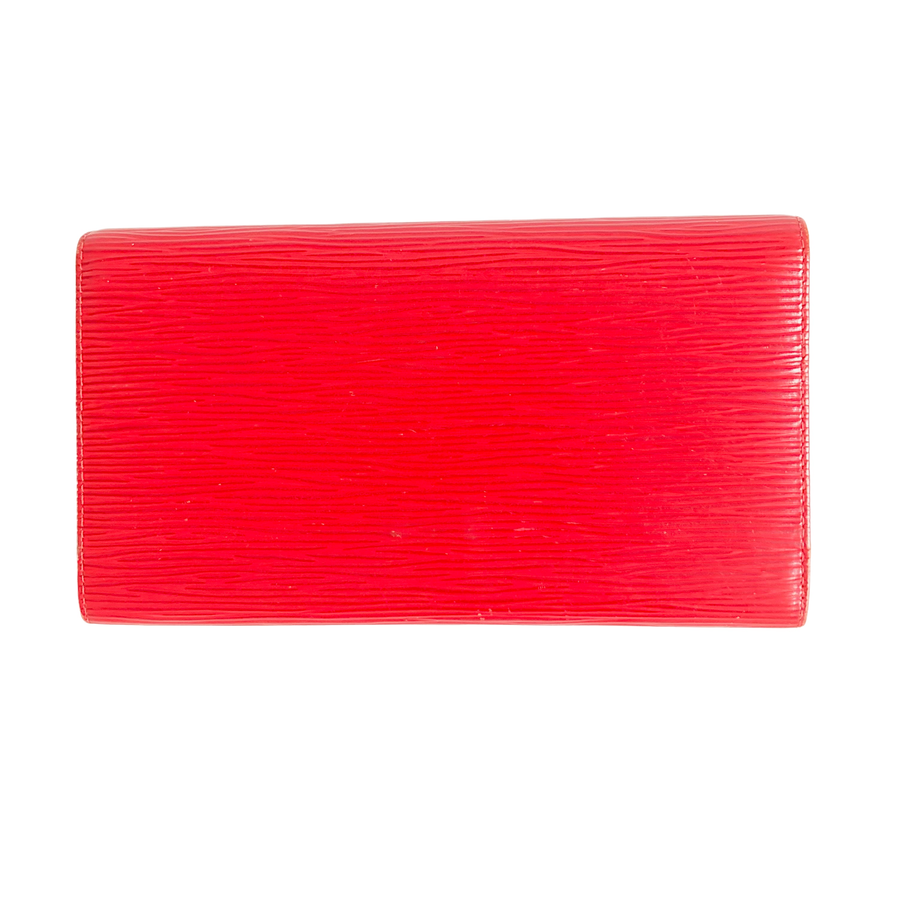 Louis Vuitton Epi Long Wallet Red