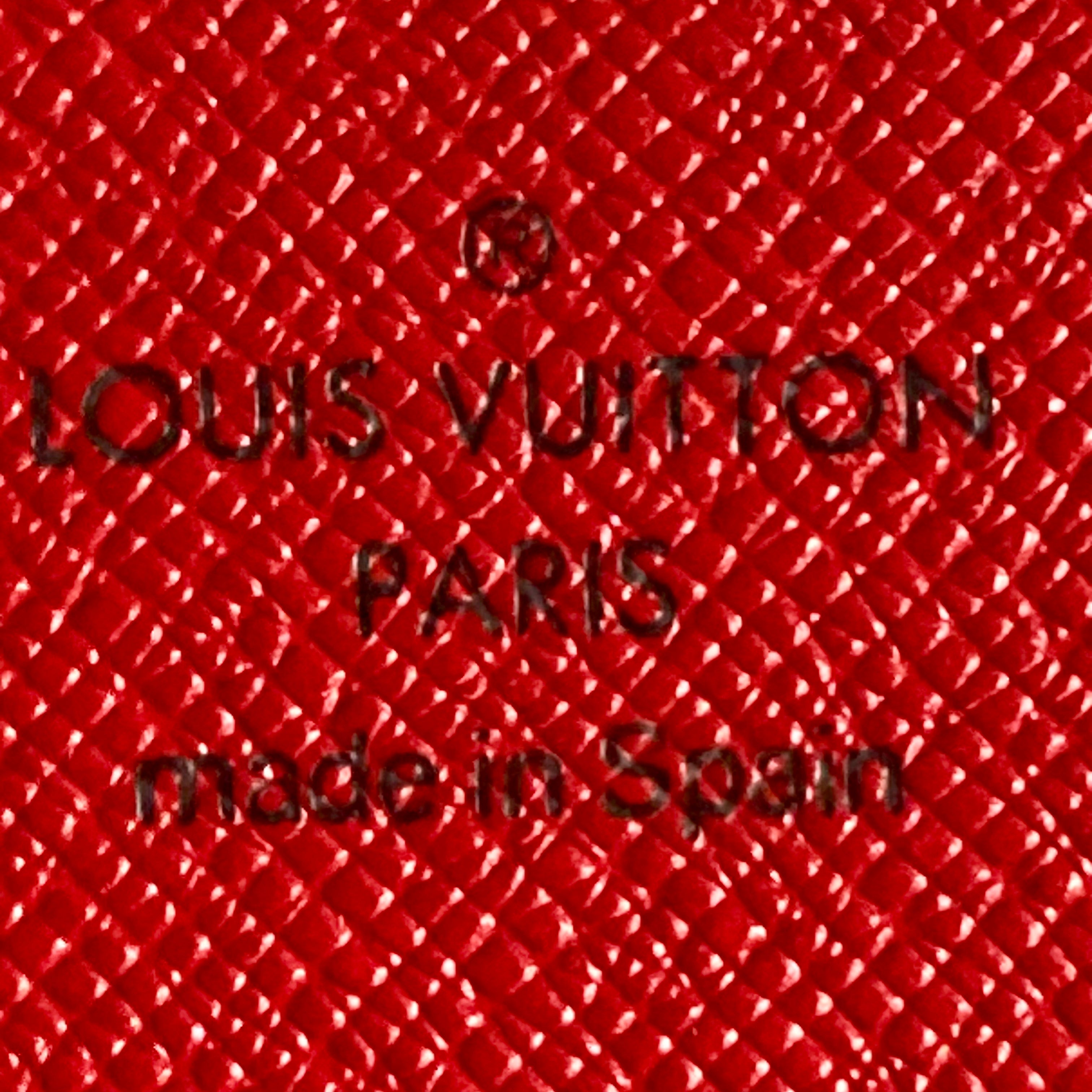 Louis Vuitton Epi Long Wallet Red