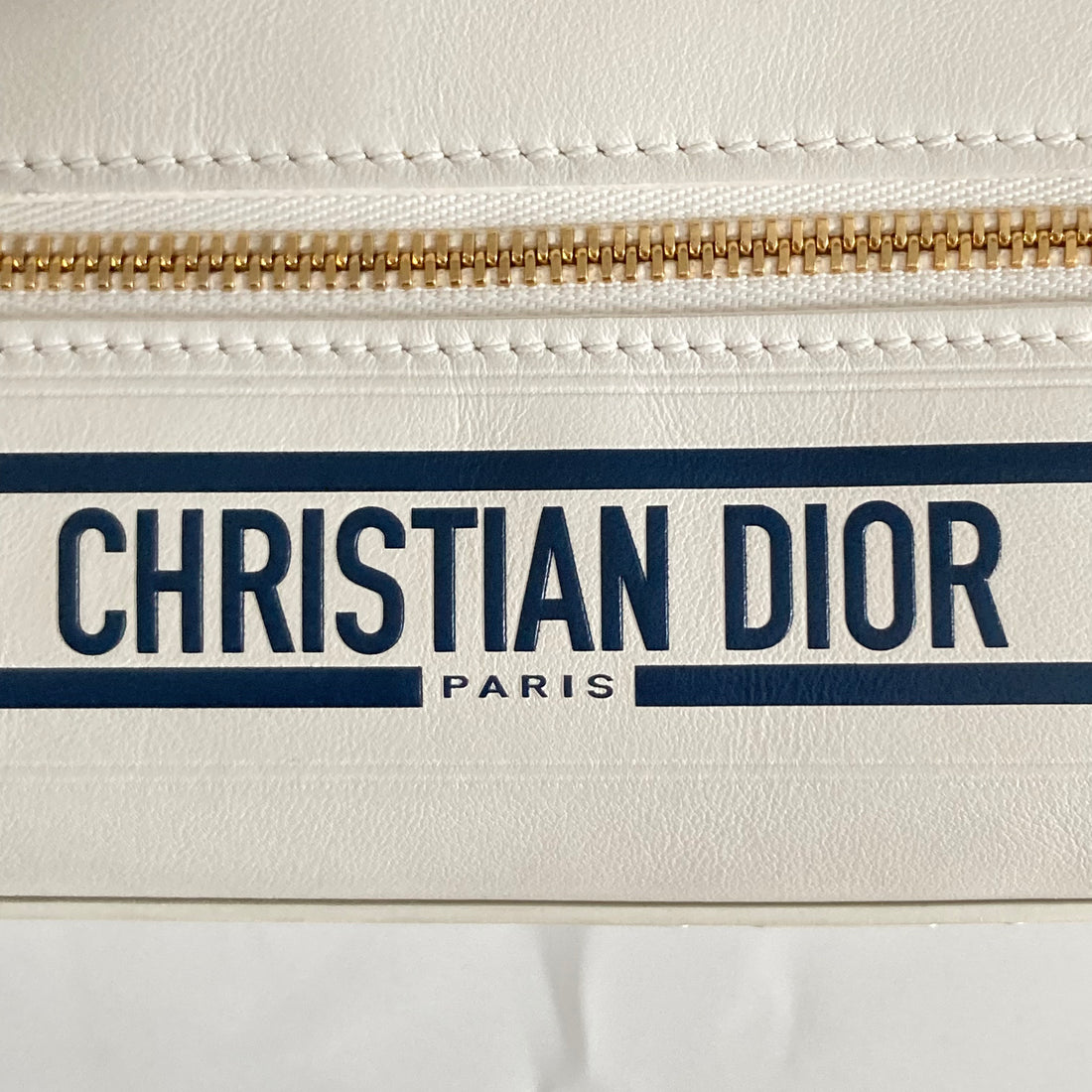 Christian Dior Calfskin Bowling From 2021 Collection by Maria Grazia Chiuri White DR199