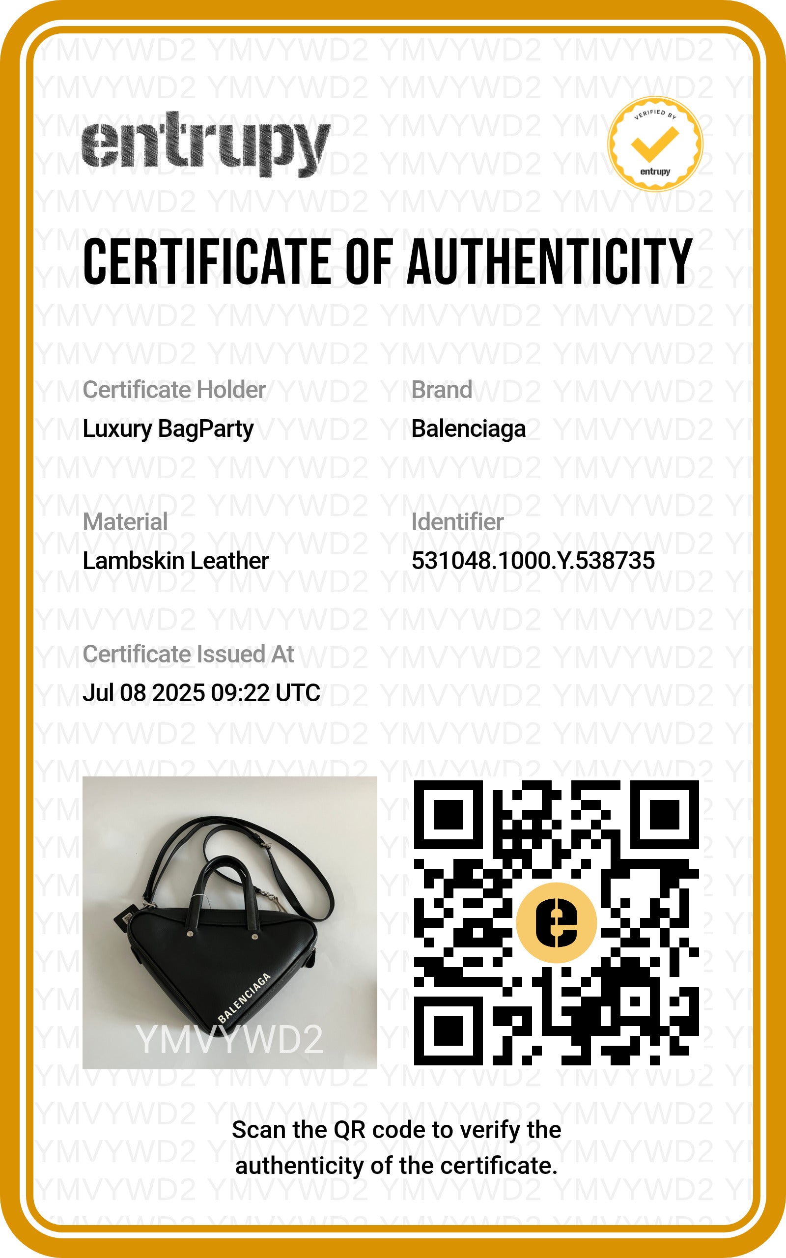 Balenciaga Triangle Duffle Shoulder Bag