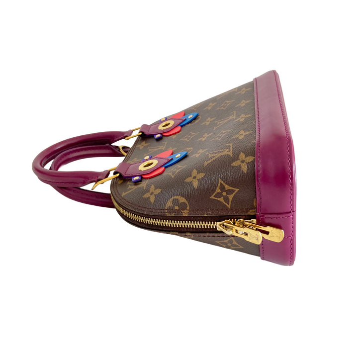 Louis Vuitton Classic Monogram Totem Alma PM Magenta Purple