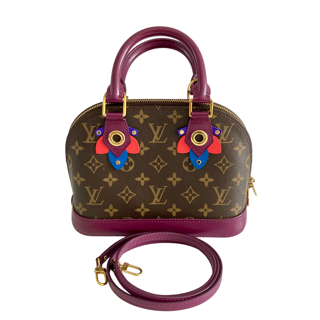Louis Vuitton Classic Monogram Totem Alma PM Magenta Purple