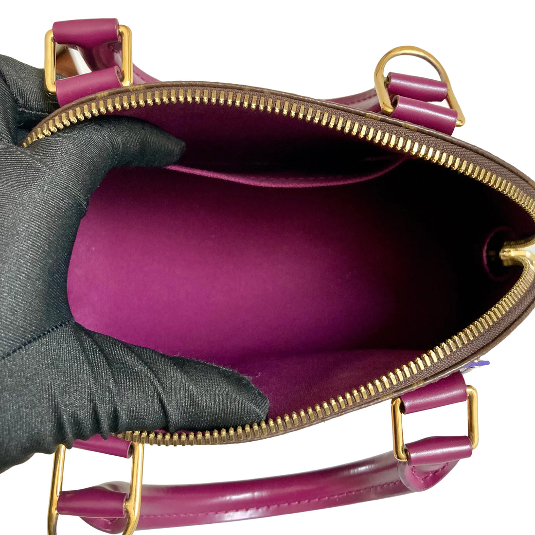 Louis Vuitton Classic Monogram Totem Alma PM Magenta Purple
