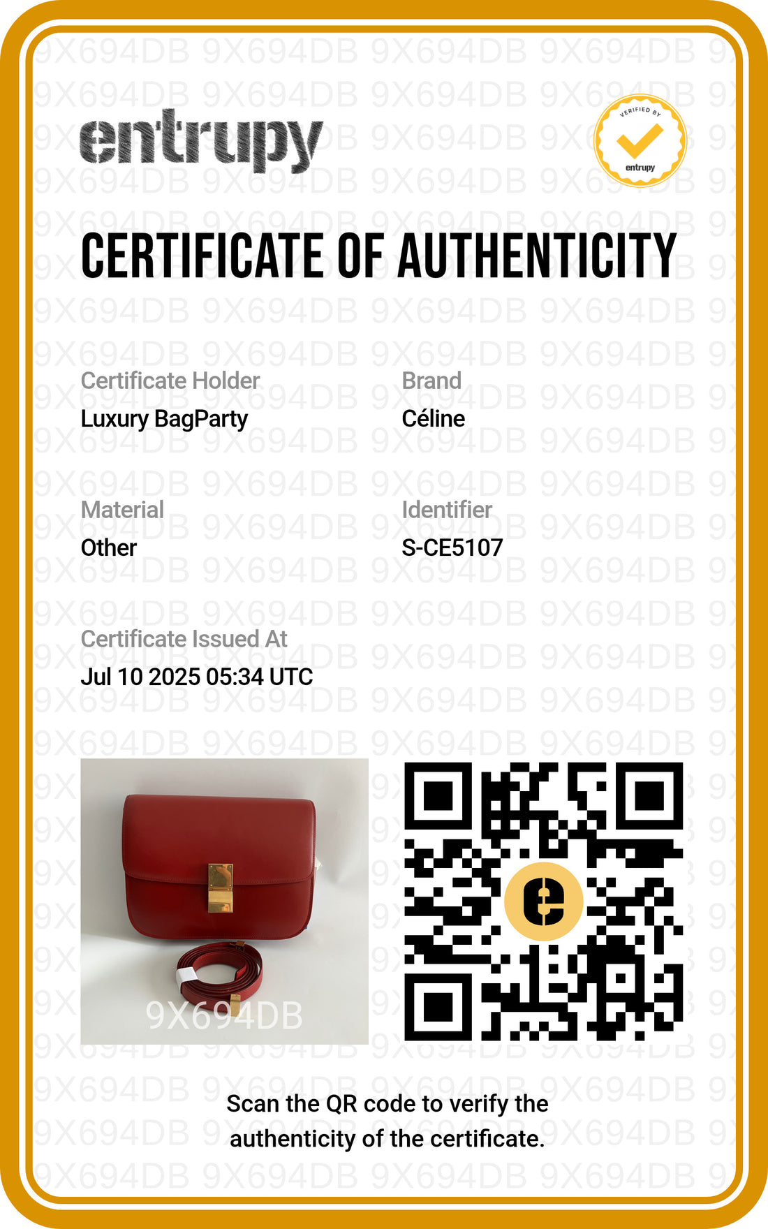 Celine Box Calfskin Medium Classic Box Flap Red