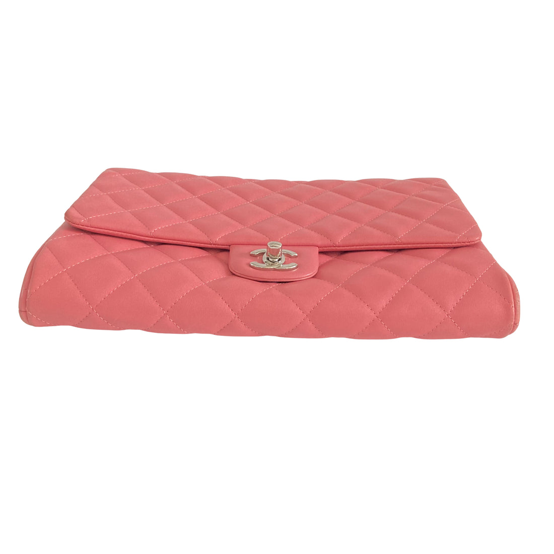 Chanel Classic Lambskin Quilted Clutch Pink (18***94)