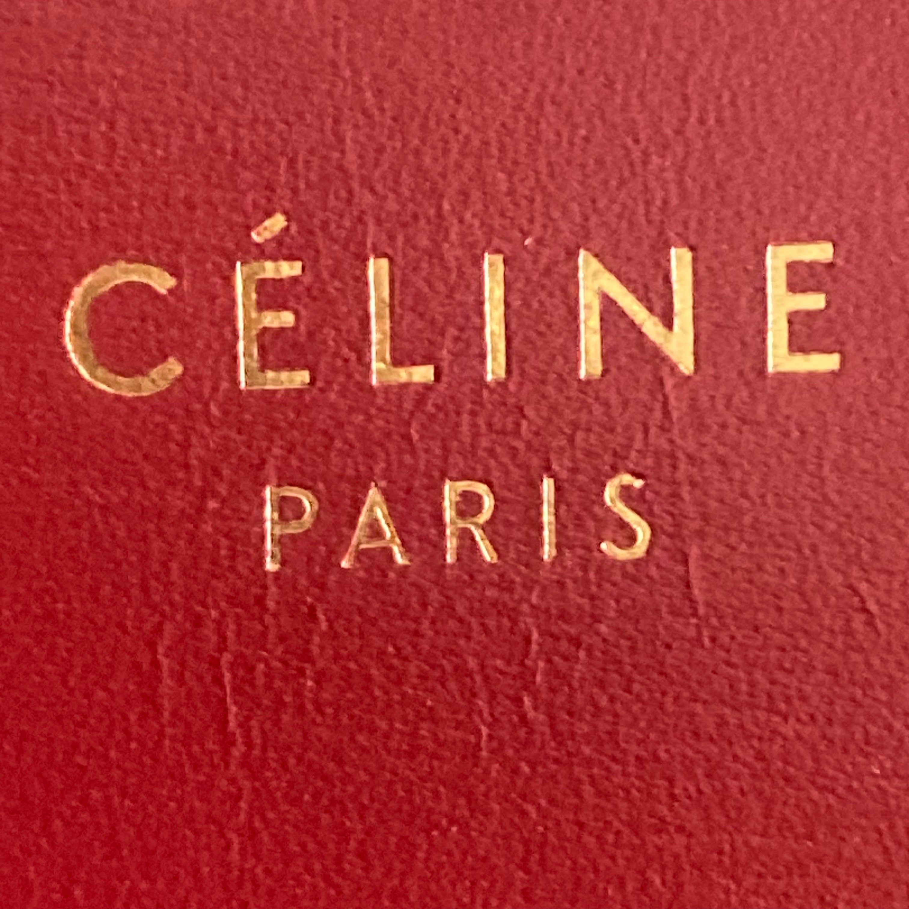 Celine Box Calfskin Medium Classic Box Flap Red