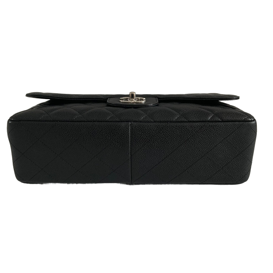 Chanel Caviar Jumbo Single Flap Black SHW CC233