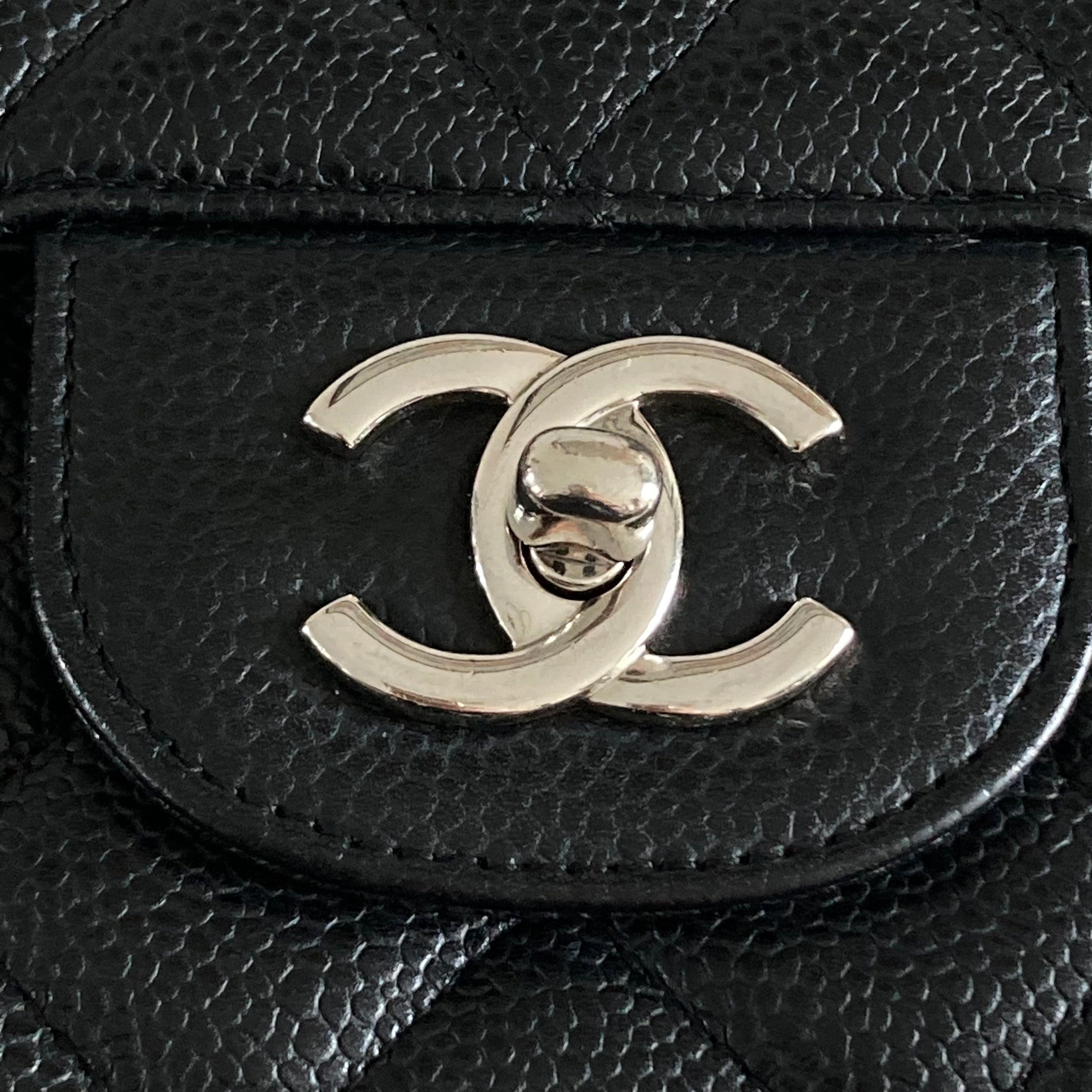Chanel Caviar Jumbo Single Flap Black SHW