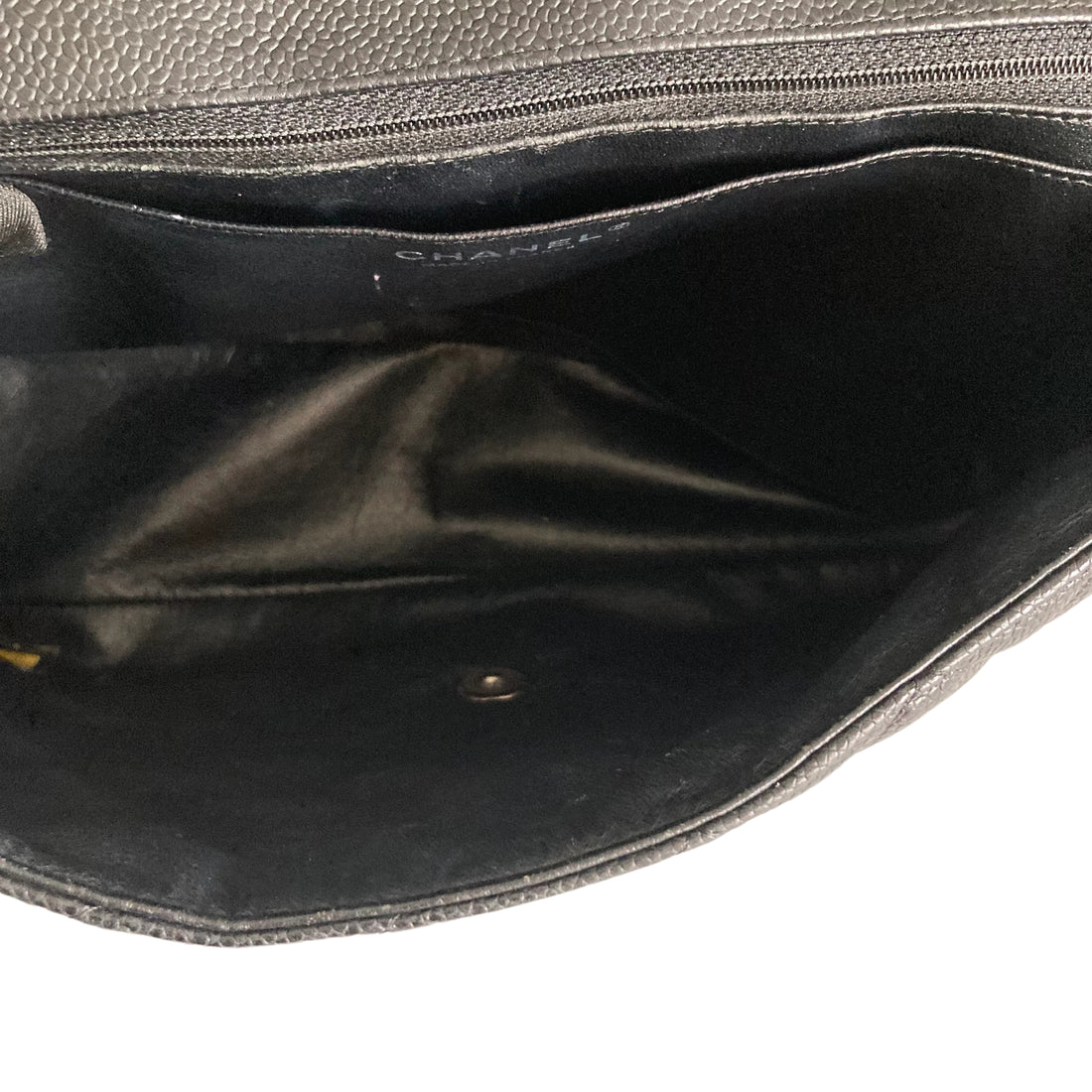 Chanel Caviar Jumbo Single Flap Black SHW CC233