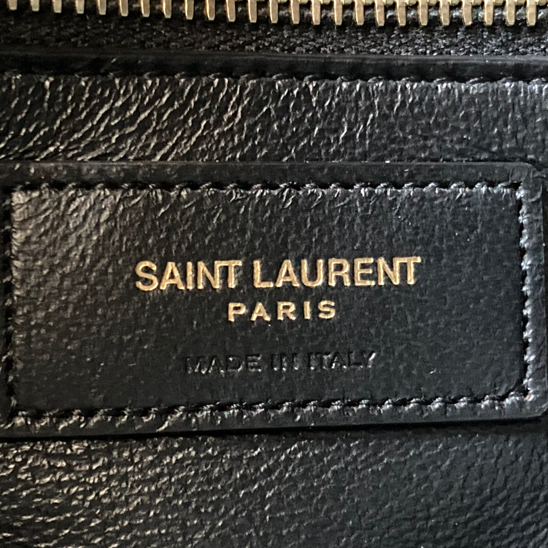 Saint Laurent Gabby Sachel Shoulder Bag Black White